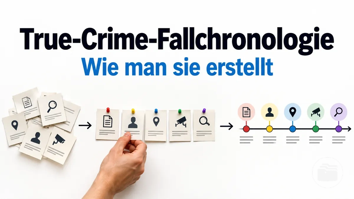 Chronologische Abfolge der Ereignisse in einem True-Crime-Fall