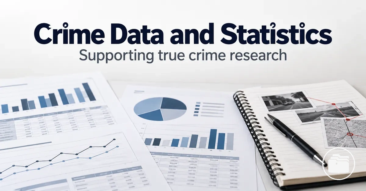 Crime data and statistics used to support true crime research