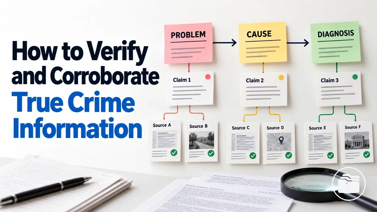 Research notes showing source verification and claim corroboration