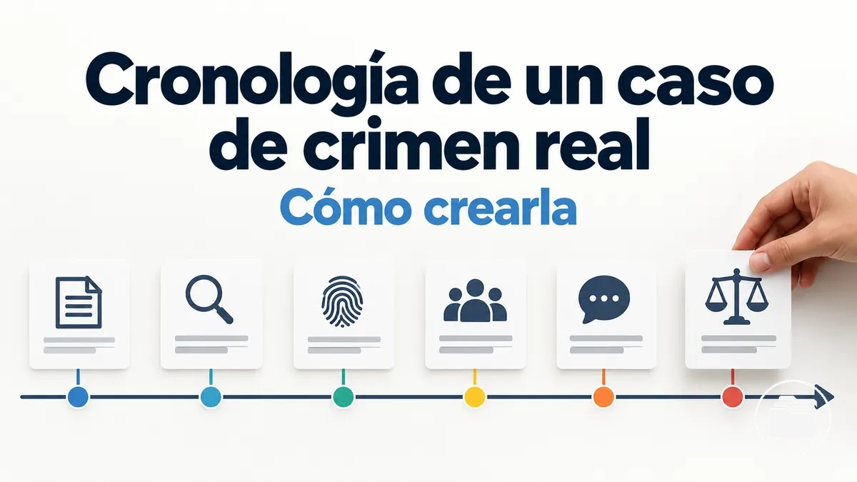 Cronología de los acontecimientos de un caso de crimen real