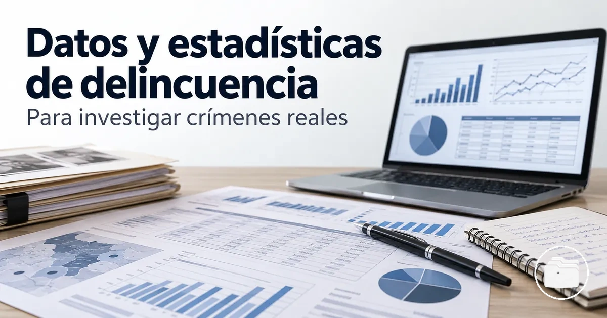 Datos y estadísticas de delincuencia empleados para respaldar la investigación de crímenes reales
