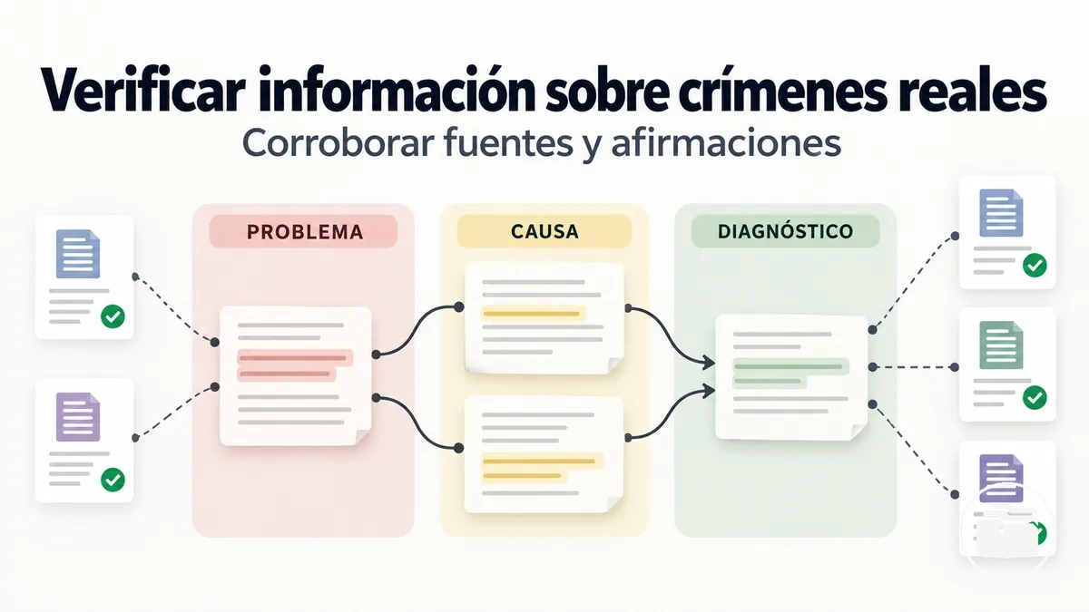 Notas de investigación que muestran la verificación de fuentes y la corroboración de afirmaciones