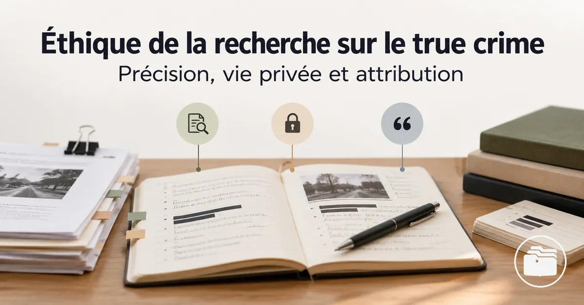 Notes de recherche sur la vie privée, l’attribution et le traitement éthique des informations d’une affaire