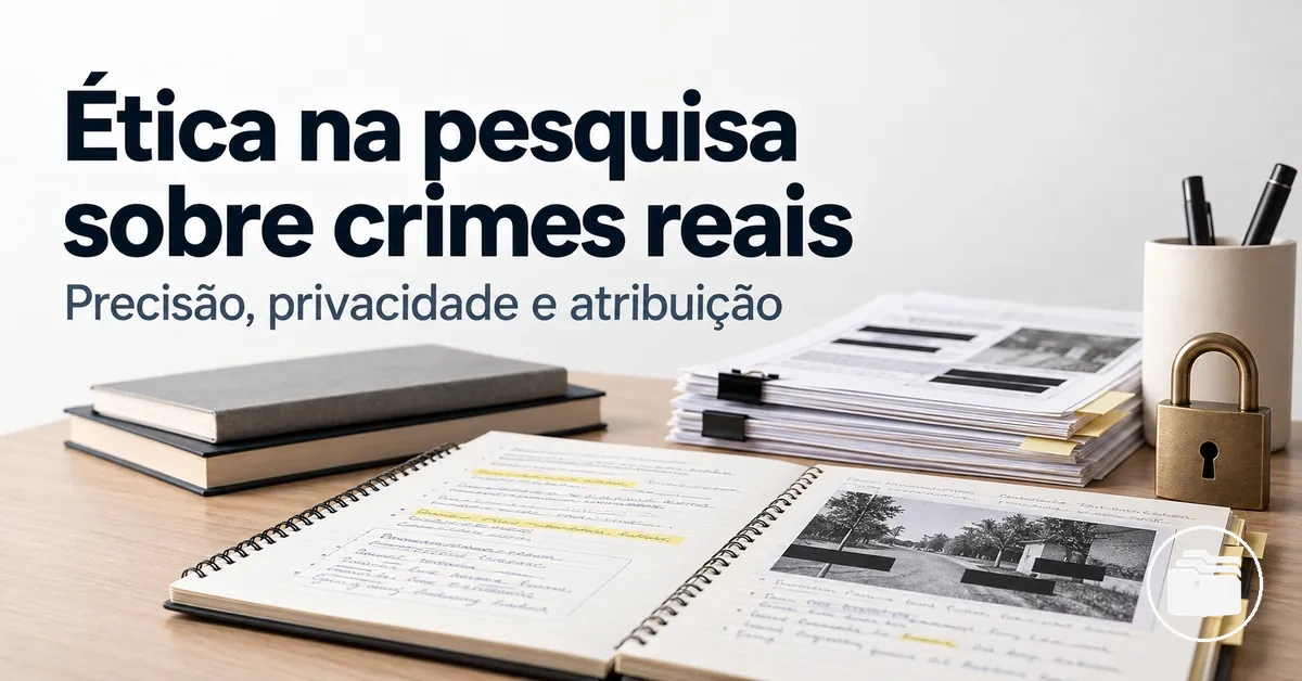 Notas de pesquisa sobre privacidade, atribuição e tratamento ético das informações de um caso